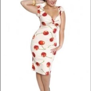 Collectif cherry wiggle dress